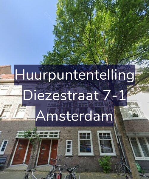 Foto gevel Huurpuntentelling voor Diezestraat 7-1, Amsterdam