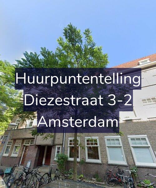 Foto gevel Huurpuntentelling voor Diezestraat 3-2, Amsterdam