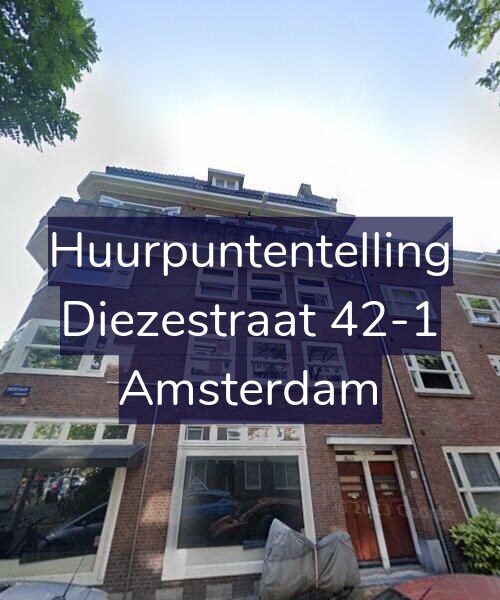Foto gevel Huurpuntentelling voor Diezestraat 42-1, Amsterdam