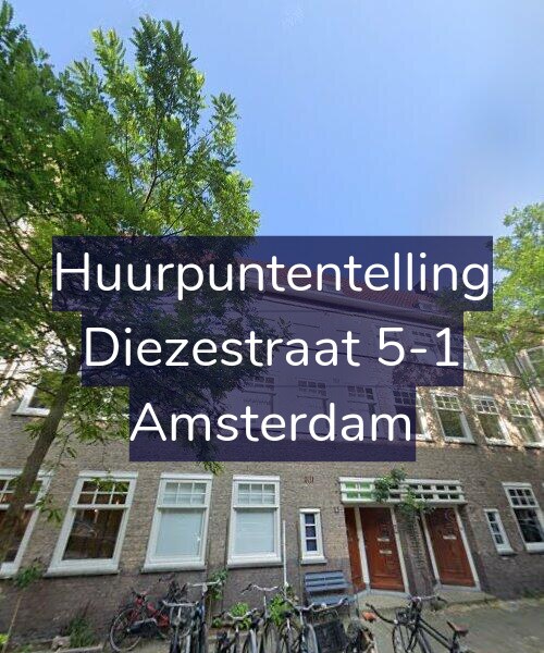 Foto gevel Huurpuntentelling voor Diezestraat 5-1, Amsterdam