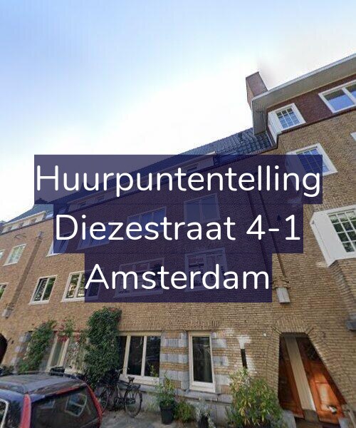 Foto gevel Huurpuntentelling voor Diezestraat 4-1, Amsterdam