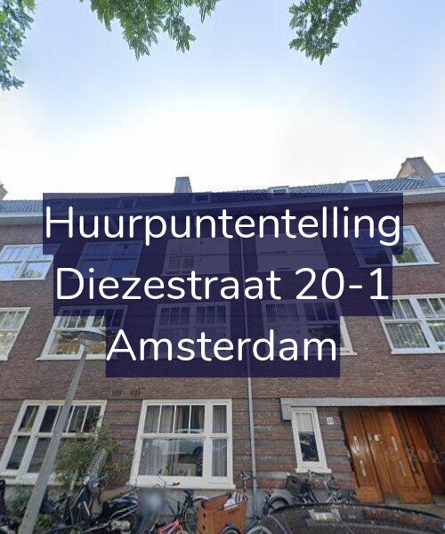 Foto gevel Huurpuntentelling voor Diezestraat 20-1, Amsterdam