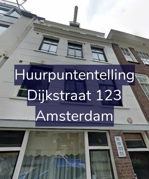 Foto gevel Huurpuntentelling voor Dijkstraat 123, Amsterdam