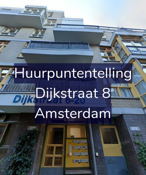Foto gevel Huurpuntentelling voor Dijkstraat 8, Amsterdam