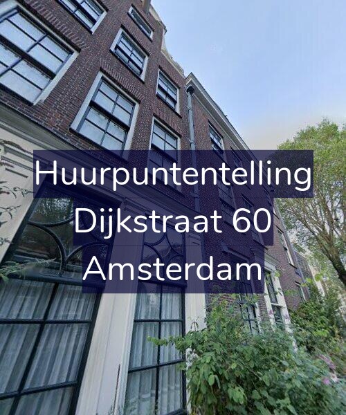 Foto gevel Huurpuntentelling voor Dijkstraat 60, Amsterdam