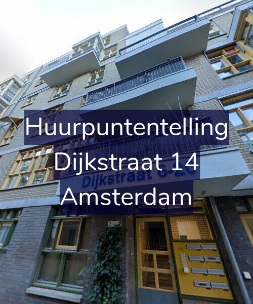 Foto gevel Huurpuntentelling voor Dijkstraat 14, Amsterdam