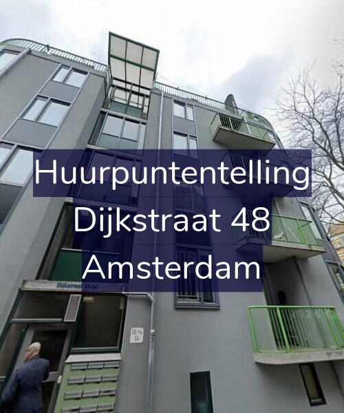Foto gevel Huurpuntentelling voor Dijkstraat 48, Amsterdam