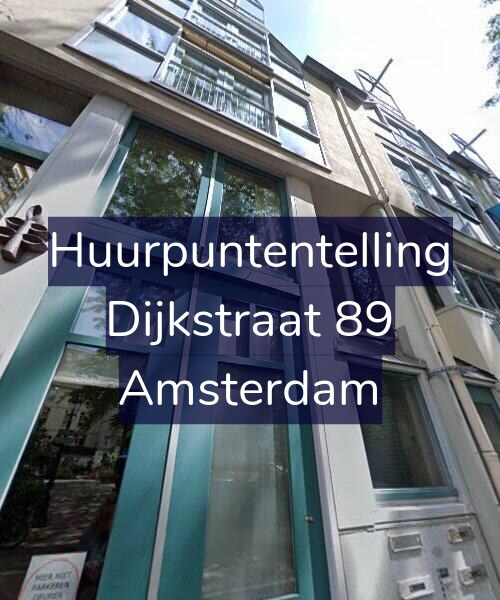 Foto gevel Huurpuntentelling voor Dijkstraat 89, Amsterdam
