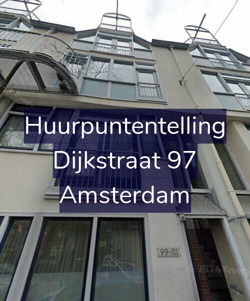Foto gevel Huurpuntentelling voor Dijkstraat 97, Amsterdam