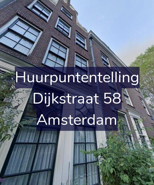 Foto gevel Huurpuntentelling voor Dijkstraat 58, Amsterdam