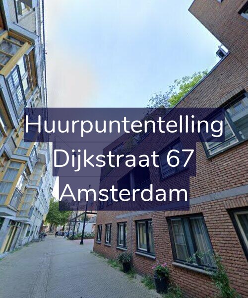 Foto gevel Huurpuntentelling voor Dijkstraat 67, Amsterdam