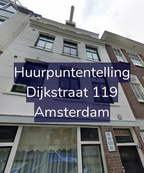 Foto gevel Huurpuntentelling voor Dijkstraat 119, Amsterdam