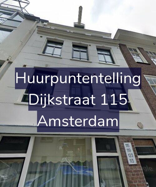 Foto gevel Huurpuntentelling voor Dijkstraat 115, Amsterdam