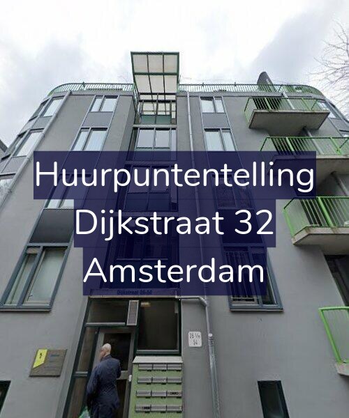 Foto gevel Huurpuntentelling voor Dijkstraat 32, Amsterdam