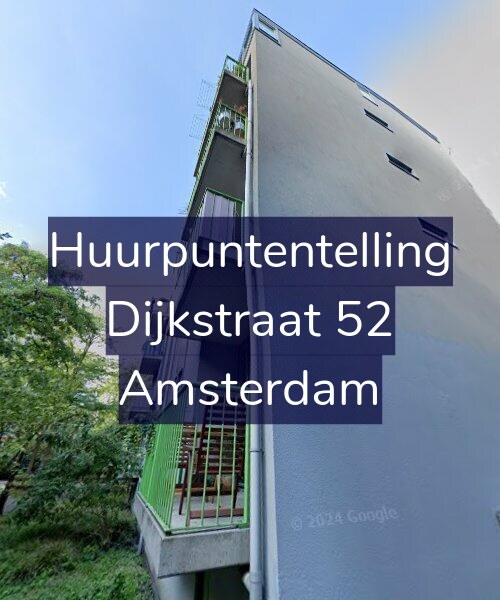 Foto gevel Huurpuntentelling voor Dijkstraat 52, Amsterdam
