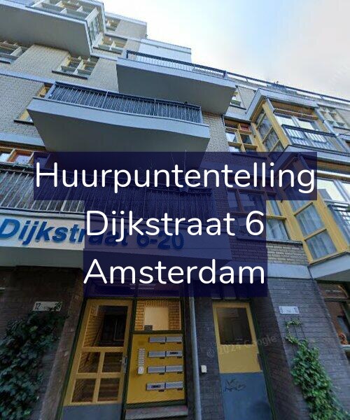 Foto gevel Huurpuntentelling voor Dijkstraat 6, Amsterdam