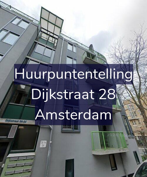 Foto gevel Huurpuntentelling voor Dijkstraat 28, Amsterdam