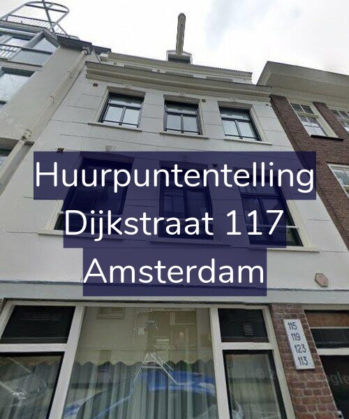 Foto gevel Huurpuntentelling voor Dijkstraat 117, Amsterdam