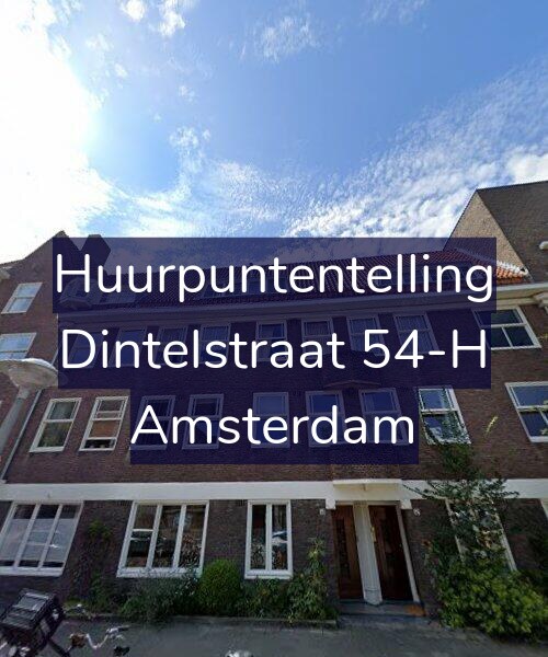 Foto gevel Huurpuntentelling voor Dintelstraat 54-H, Amsterdam