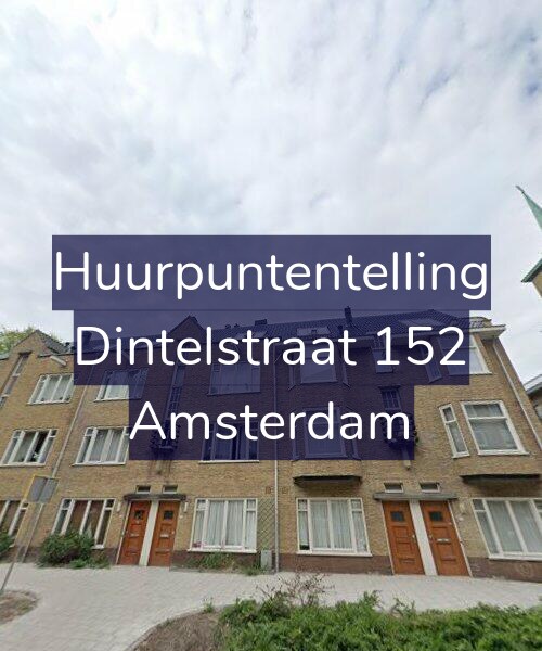 Foto gevel Huurpuntentelling voor Dintelstraat 152, Amsterdam
