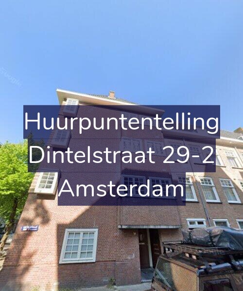 Foto gevel Huurpuntentelling voor Dintelstraat 29-2, Amsterdam