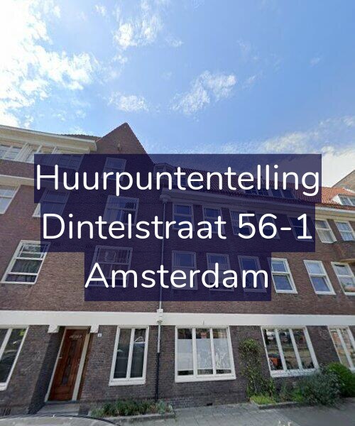 Foto gevel Huurpuntentelling voor Dintelstraat 56-1, Amsterdam