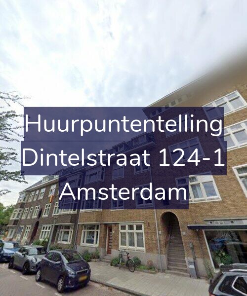 Foto gevel Huurpuntentelling voor Dintelstraat 124-1, Amsterdam