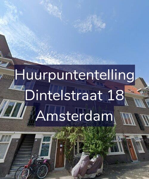 Foto gevel Huurpuntentelling voor Dintelstraat 18, Amsterdam