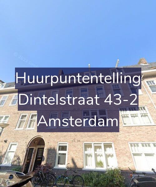 Foto gevel Huurpuntentelling voor Dintelstraat 43-2, Amsterdam