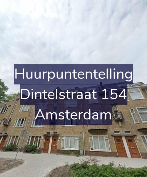 Foto gevel Huurpuntentelling voor Dintelstraat 154, Amsterdam
