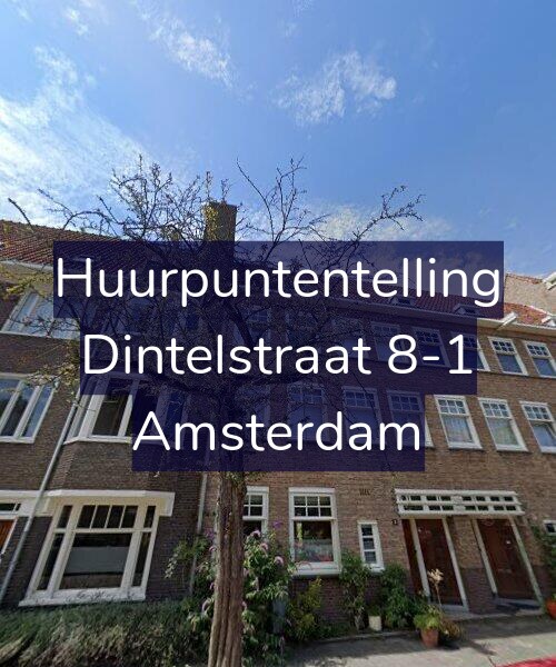 Foto gevel Huurpuntentelling voor Dintelstraat 8-1, Amsterdam