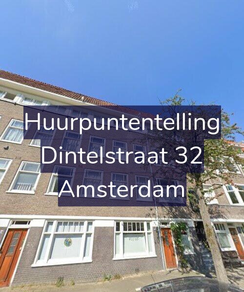 Foto gevel Huurpuntentelling voor Dintelstraat 32, Amsterdam