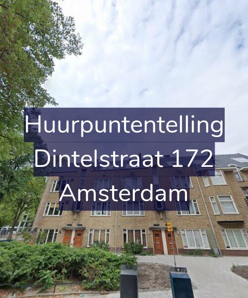 Foto gevel Huurpuntentelling voor Dintelstraat 172, Amsterdam