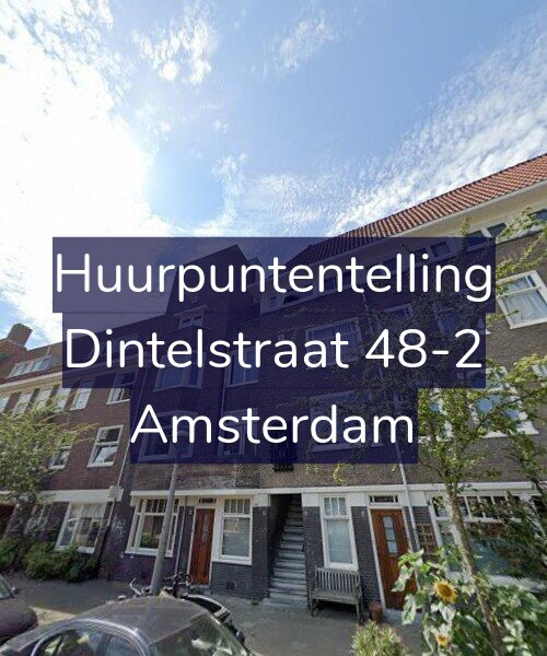 Foto gevel Huurpuntentelling voor Dintelstraat 48-2, Amsterdam
