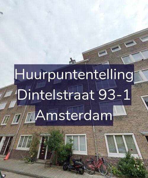 Foto gevel Huurpuntentelling voor Dintelstraat 93-1, Amsterdam