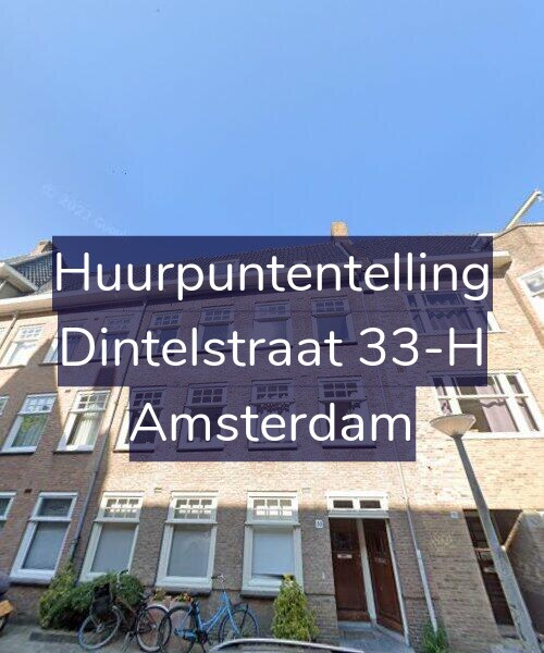 Foto gevel Huurpuntentelling voor Dintelstraat 33-H, Amsterdam