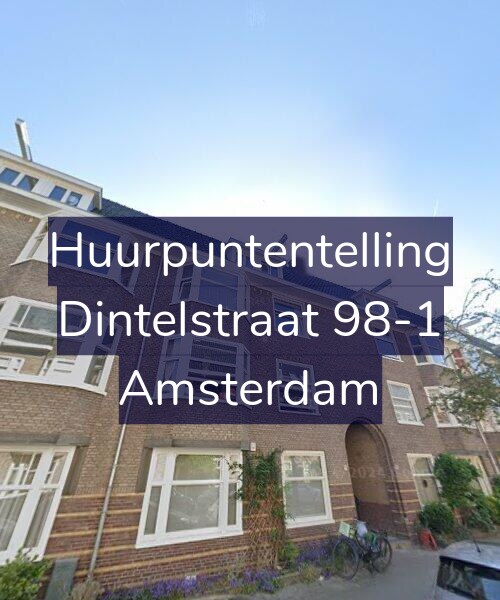 Foto gevel Huurpuntentelling voor Dintelstraat 98-1, Amsterdam