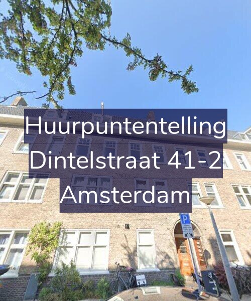 Foto gevel Huurpuntentelling voor Dintelstraat 41-2, Amsterdam