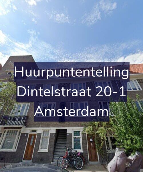 Foto gevel Huurpuntentelling voor Dintelstraat 20-1, Amsterdam