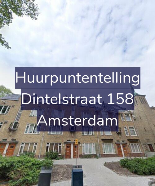 Foto gevel Huurpuntentelling voor Dintelstraat 158, Amsterdam