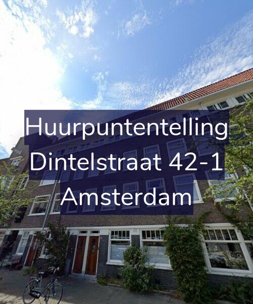 Foto gevel Huurpuntentelling voor Dintelstraat 42-1, Amsterdam