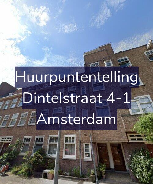 Foto gevel Huurpuntentelling voor Dintelstraat 4-1, Amsterdam