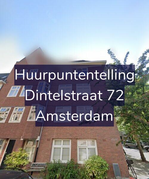 Foto gevel Huurpuntentelling voor Dintelstraat 72, Amsterdam