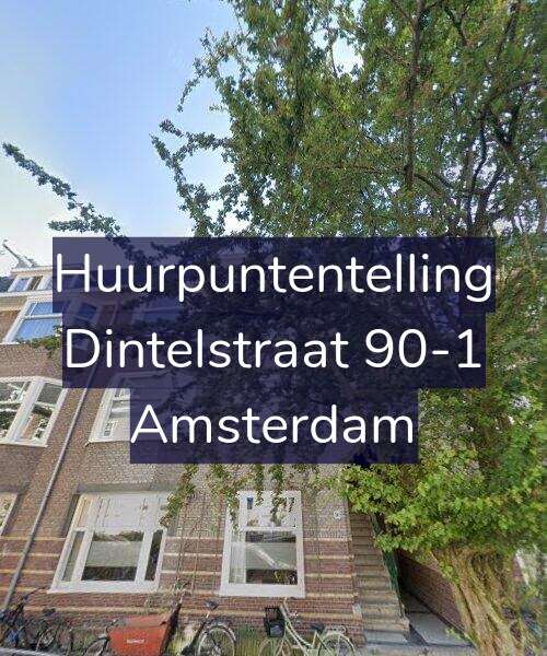 Foto gevel Huurpuntentelling voor Dintelstraat 90-1, Amsterdam