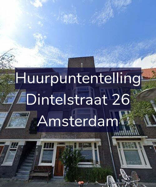 Foto gevel Huurpuntentelling voor Dintelstraat 26, Amsterdam