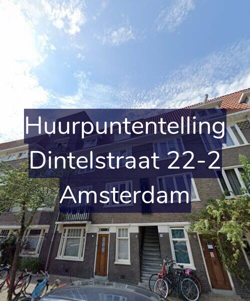 Foto gevel Huurpuntentelling voor Dintelstraat 22-2, Amsterdam