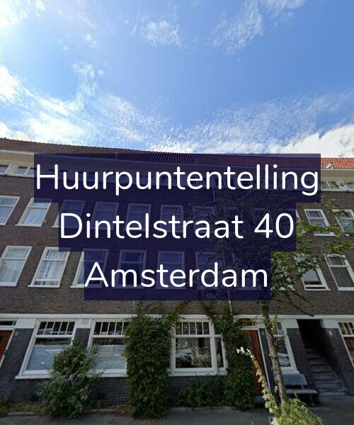 Foto gevel Huurpuntentelling voor Dintelstraat 40, Amsterdam