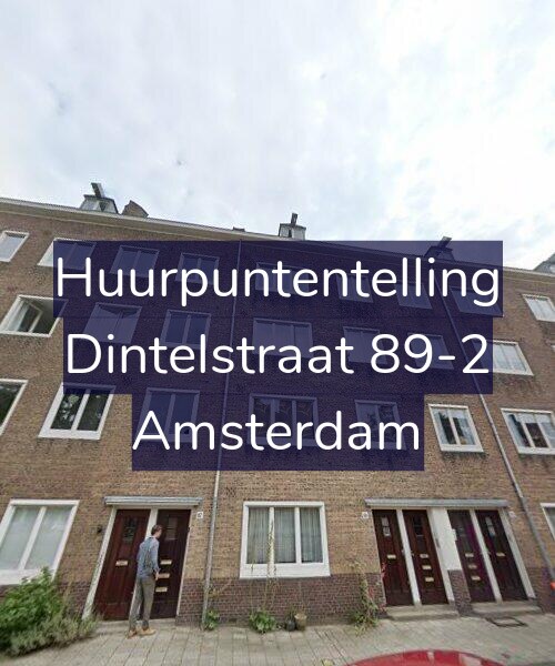 Foto gevel Huurpuntentelling voor Dintelstraat 89-2, Amsterdam