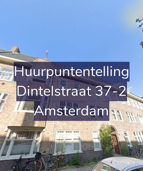 Foto gevel Huurpuntentelling voor Dintelstraat 37-2, Amsterdam
