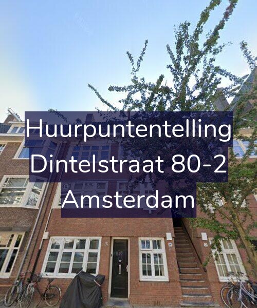 Foto gevel Huurpuntentelling voor Dintelstraat 80-2, Amsterdam